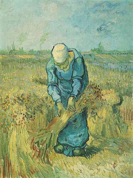 Peasant Woman Binding Sheaves After Millet
