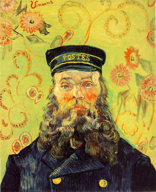Portrait of the Postman Joseph Roulin by Vincent Van Gogh