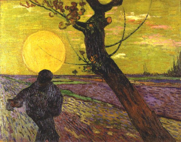 The Sower Yellow by Vincent Van Gogh