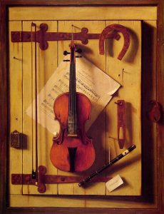 Violin and Music by William Michael Harnett - hand-painted oil reproduction