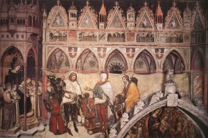 Virgin Being Worshipped by Members of the Cavalli Family by Altichiero da Zevio - hand-painted oil reproduction