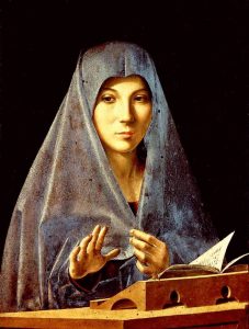 Virgin Annunciate by Antonello da Messina - hand-painted oil reproduction
