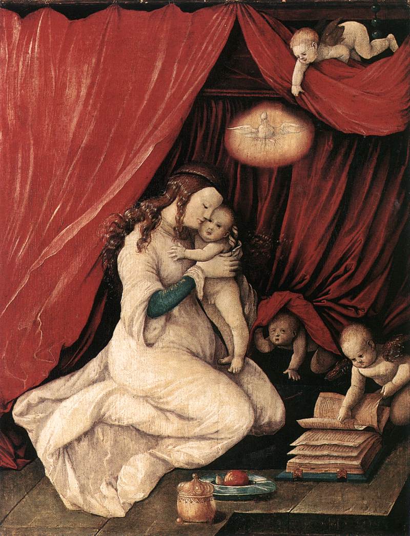 Virgin and Child in a Room by Grien Hans Baldung - hand-painted oil reproduction