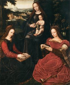 Virgin and Child with Saints by Ambrosius Benson - hand-painted oil reproduction