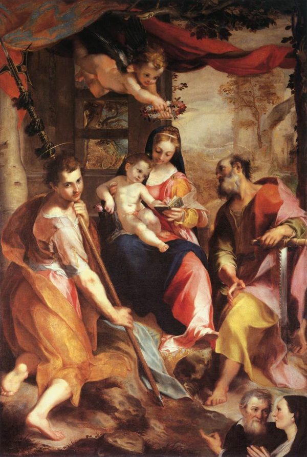 Virgin and Child with Sts Simon and Jude by Federico Fiori Barocci