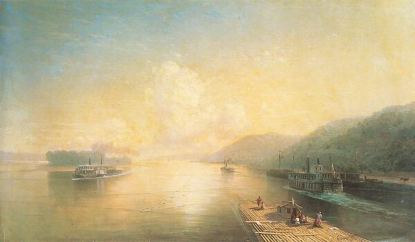 Volga near Zhiguli by Ivan Aivazovsky