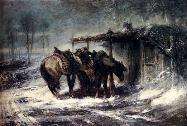 Wallachian Blizzard by Adolf Schreyer