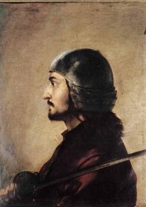 Warrior by Salvator Rosa - hand-painted oil reproduction