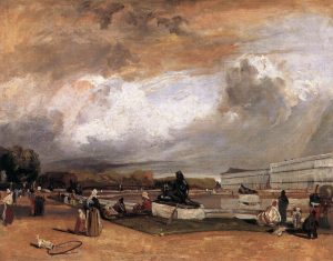 Water Basin at Versailles by Richard Parkes Bonington - hand-painted oil reproduction