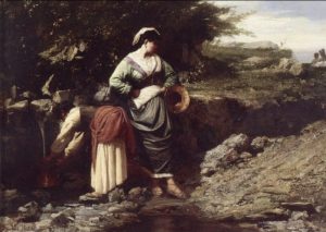 Water Carriers by Jules Breton - hand-painted oil reproduction