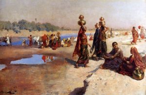 Water Carriers Of The Ganges by Edwin Lord Weeks - hand-painted oil reproduction