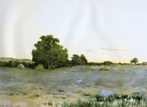 Water Meadows at Sunset 1890 by Arthur Wesley Dow - hand-painted oil reproduction