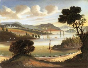 West Point on the Hudson River by Thomas Chambers - hand-painted oil reproduction