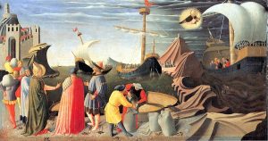St. Nicolas Saving a Ship at See, Propagation of Wheat by Fra Angelico - hand-painted oil reproduction