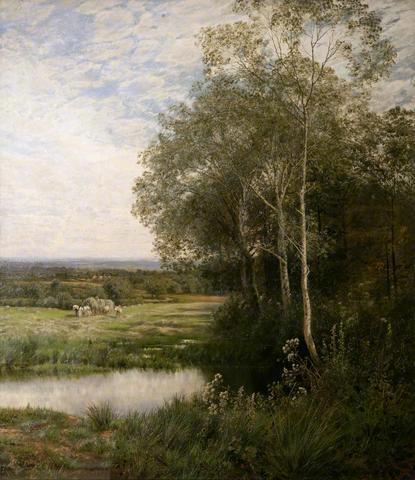 Where the Waters Gently Pass by John Clayton Adams - hand-painted oil reproduction