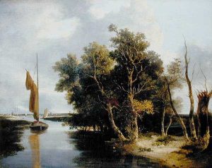 Wherries on the Yare by John Crome - hand-painted oil reproduction