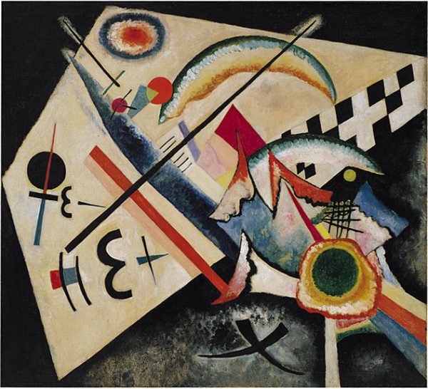 White cross by Wassily Kandinsky
