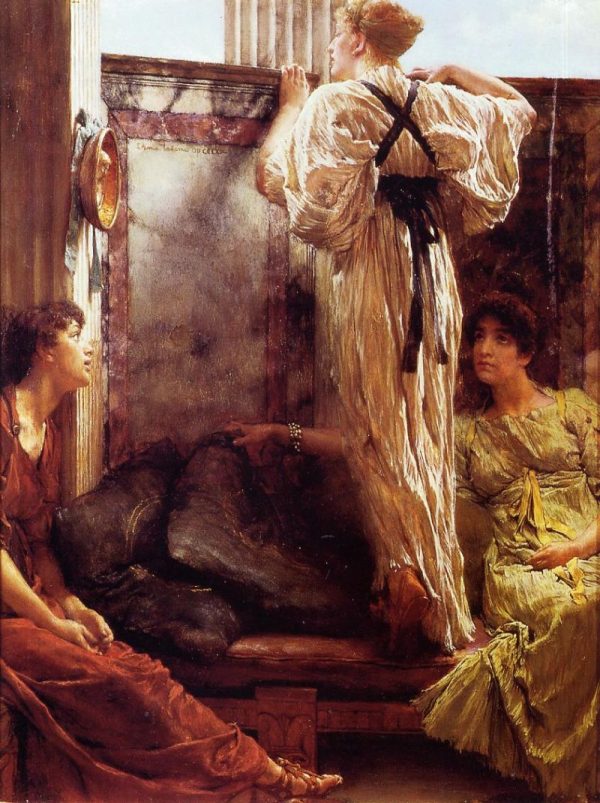 Who Is It by Lawrence Alma-Tadema