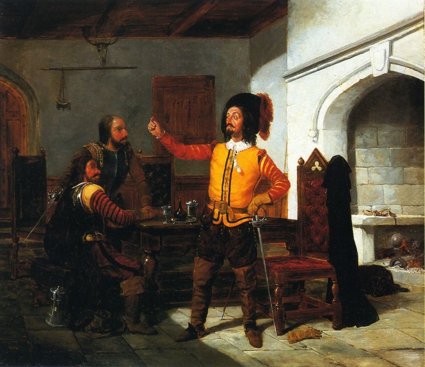 William Dodge as Pistol by Arthur Fitzwilliam Tait - hand-painted oil reproduction