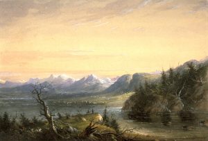 Wind River Chain by Alfred Jacob Miller - hand-painted oil reproduction