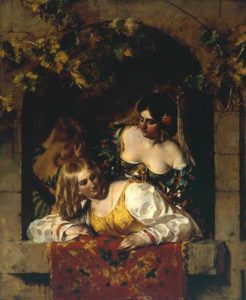 Window in Venice During a Fiesta by William Etty - hand-painted oil reproduction