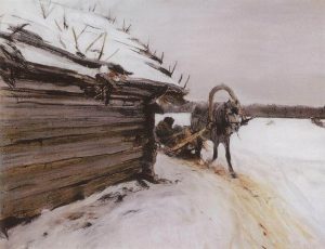 Winter by Valentin Alexandrovich Serov - hand-painted oil reproduction