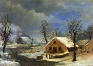 Winter by Robert Scott Duncanson - hand-painted oil reproduction