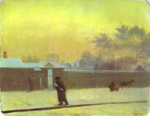 Winter Day by Pavel Fedotov - hand-painted oil reproduction