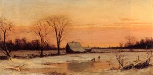 Winter Landscape by Alfred Thompson Bricher - hand-painted oil reproduction