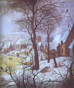 Winter Landscape by Pieter Brueghel the Younger - hand-painted oil reproduction