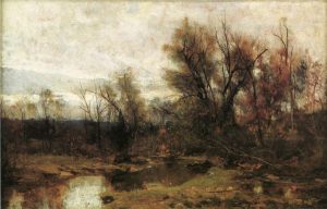 Winter Landscape by Hugh Bolton Jones - hand-painted oil reproduction