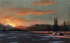 Winter Sunset by William Bradford - hand-painted oil reproduction