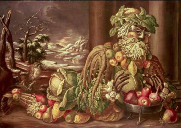 Winter c by Giuseppe Arcimboldo