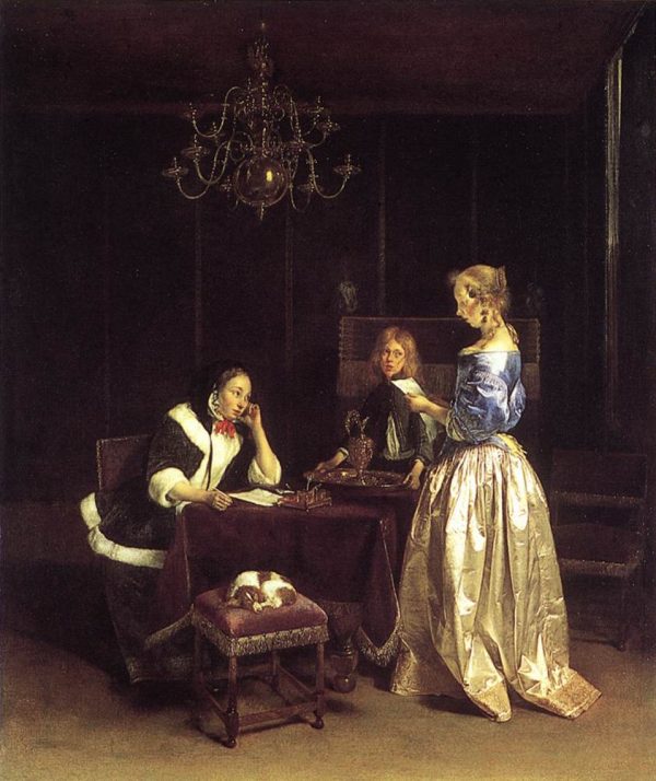 Woman Reading a Letter by Gerard ter Borch