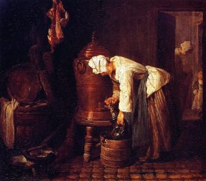 Woman at the Cistern by Jean-Baptiste-Simeon Chardin - hand-painted oil reproduction