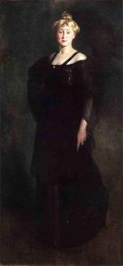 Woman in Black by John White Alexander - hand-painted oil reproduction