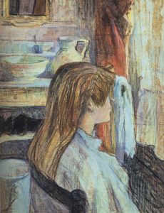 Woman to the window by Toulouse Lautrec - hand-painted oil reproduction
