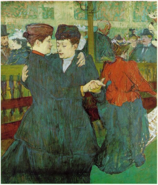At the Moulin Rouge Two Women Waltzing by Toulouse Lautrec