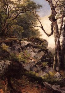 Woodland Scene by Asher B Durand - hand-painted oil reproduction