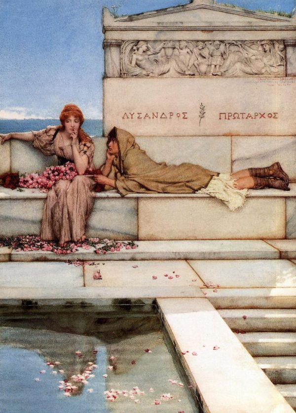Xanthe and Phaon by Lawrence Alma-Tadema