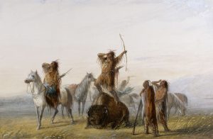 Yell of Triumph by Alfred Jacob Miller - hand-painted oil reproduction