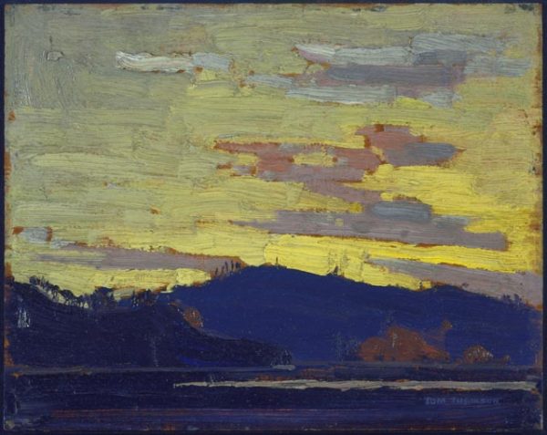 Yellow Sunset by Tom Thomson