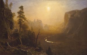 Yosemite Valley, Glacier Point Trail by Albert Bierstadt - hand-painted oil reproduction