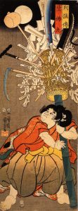 Young Benkei by Utagawa Kuniyoshi - hand-painted oil reproduction