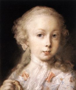 Young Lady of the Leblond Family by Rosalba Carriera - hand-painted oil reproduction