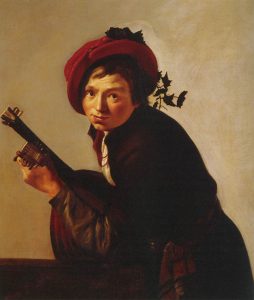 Young Man Playing the Lute by Jan van Bijlert - hand-painted oil reproduction