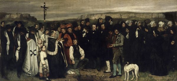 A Burial At Ornans by Gustave Courbet, hand-painted oil painting reproduction