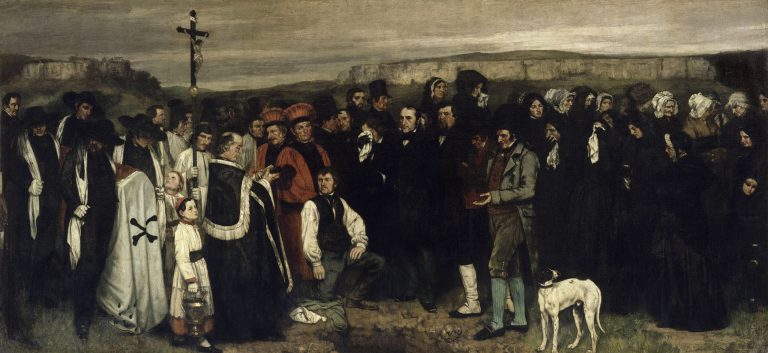 A Burial At Ornans hand-painted oil reproduction