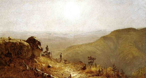 Study for 'The View from South Mountain, in the Catskills' by Sanford Robinson Gifford