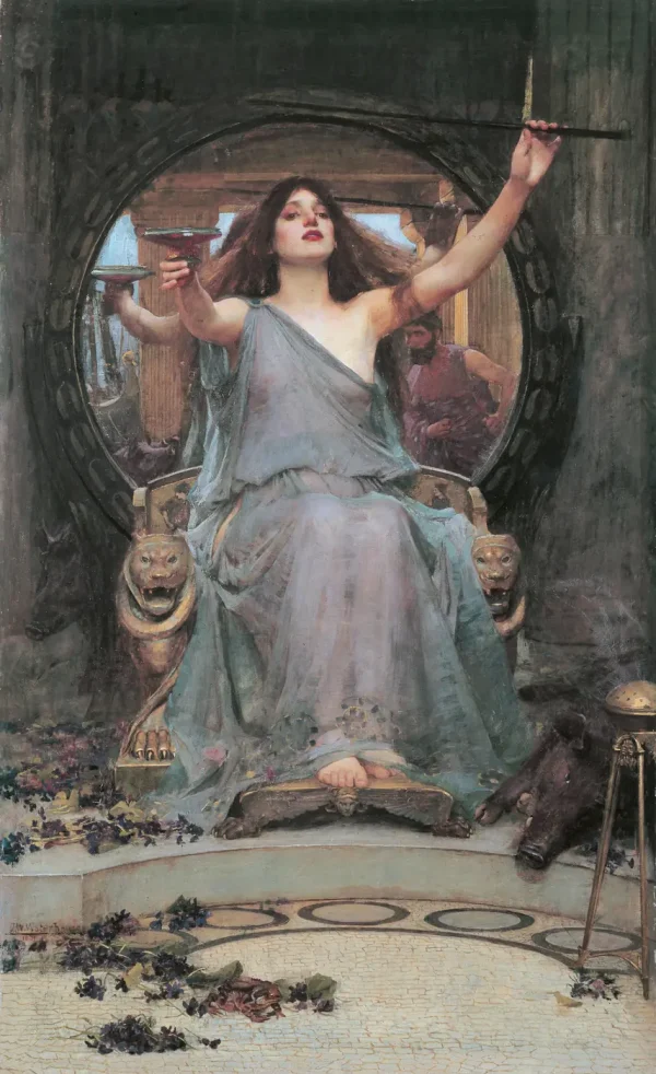Circe offering the Cup to Ulysses by John William Waterhouse